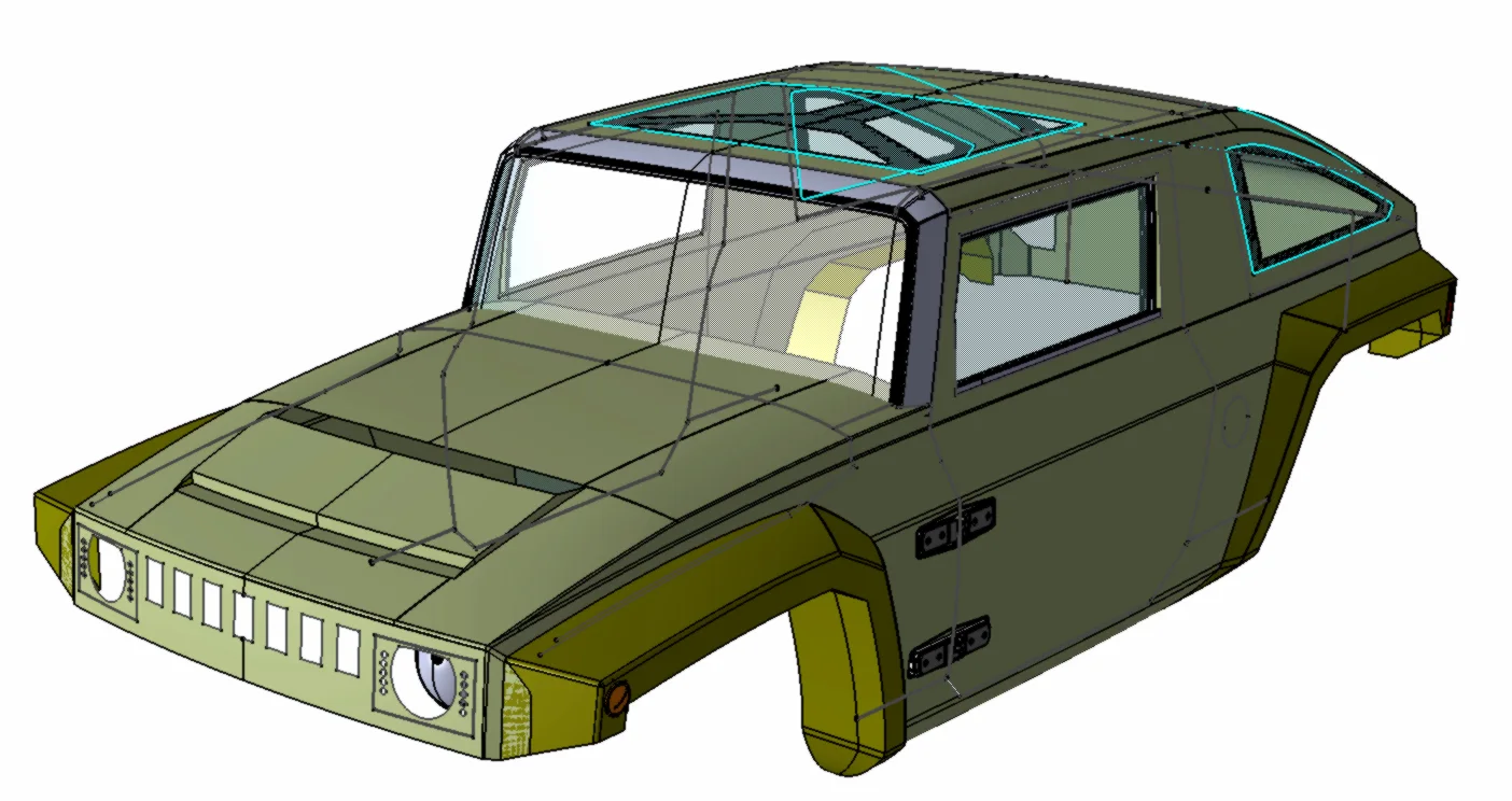 Rhino XT complete re-body CAD assembly engineered for tooling and fixtures